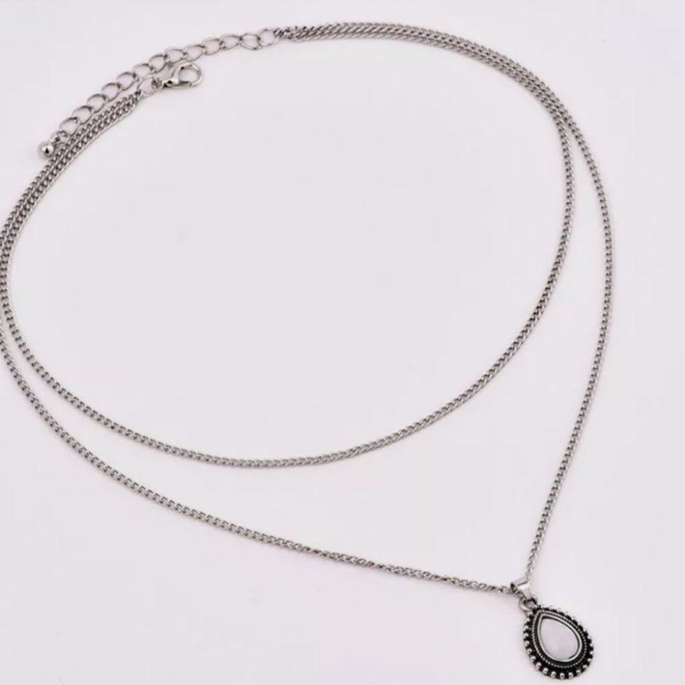 NEW Retro Dip Pendant Boho Bohemian Necklace - Picture 4 of 5